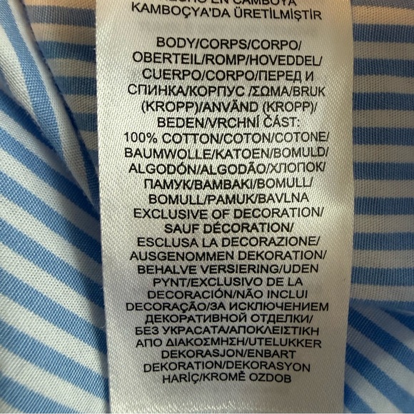 Lauren Ralph Lauren striped cotton poplin sleep shirt, Size 2X, 100% Cotton - Picture 14 of 16